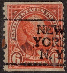 Scott 723 Garfield - Precancelled Coil Stamp