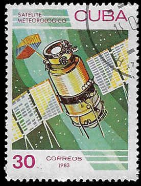 Cuba #2587 Used; 30c Satellite (1983)