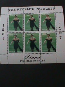 ​KYRGYZSTAN-1997 PEOPLE'S PRINCESS-DIANA-PRINCE OF WALES -MNH MINI SHEET-VF