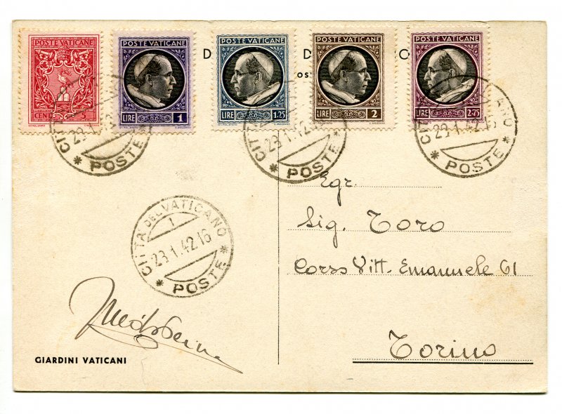 Postcard Series Medallions for Turin