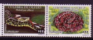 Uruguay Snakes 2v pair SG#2672/73