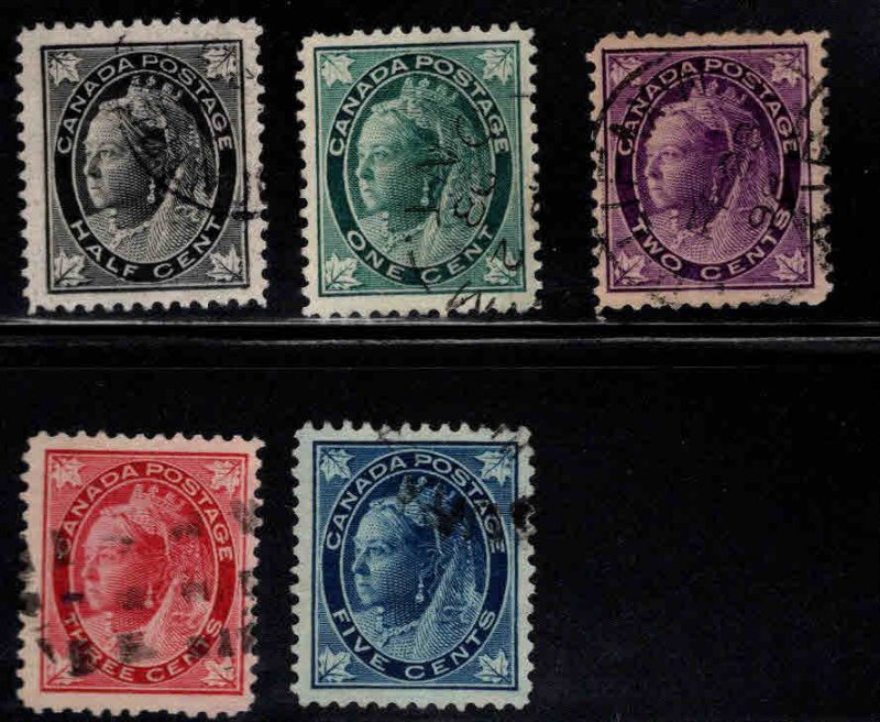 CANADA Scott 66-71 Used  Queen  Victoria Stamps  Good start to a Great set