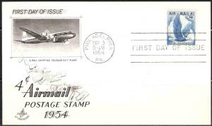 U.S. C048 4 cent Airmail FDC ArtCraft