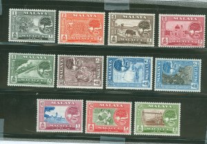 Malacca #56-66 Unused Single (Complete Set)