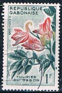 Gabon 155 Used Tulip tree ll 1961 (G0294)+