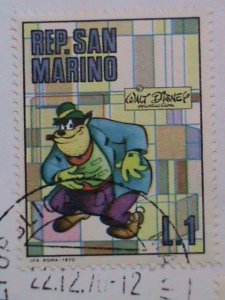 ​SANMARINO-1970 SC# 736-40 FDC-WALT DISNEY CARTOON S-MINT FDC VERY FINE.