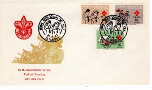 Turkey 1962 Sc 1547-9 FDC-2