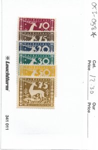 Germany: Wurttemberg sc # O53 - O58 MH (57531)