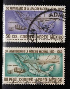 MEXICO Scott C247-C248 Used  Airmail stamp set