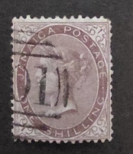 JAMAICA Scott 6 Queen Victoria Used Stamp T19439