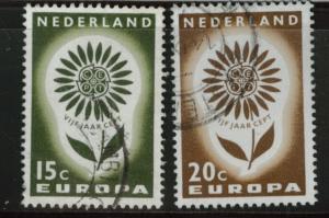 Netherlands Scott 428-9 used Europa 1964 set