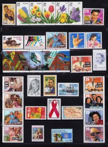 US 1994 Commemorative Year Set All Stamps, Strips, and Blocks MNH VF