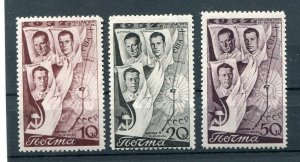 RUSSIA YR 1938,SC 640-42,MI 599-601,MLH,1st TRANS-POLAR FLIGHT