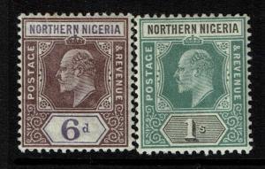 Northern Nigeria SG# 15 & 16, Mint Lightly Hinged, sm Hinge Rem  -  Lot 022617