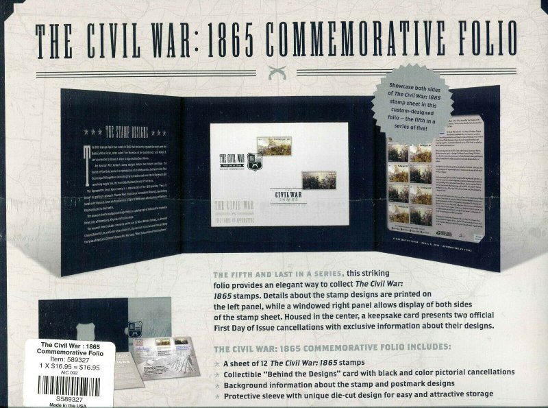 Civil War 1865 Sc 4980 - 4981 Forever Folio Unopened Limited Edition