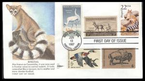 #2302 Ringtail Wildlife Combo Gillcraft FDC