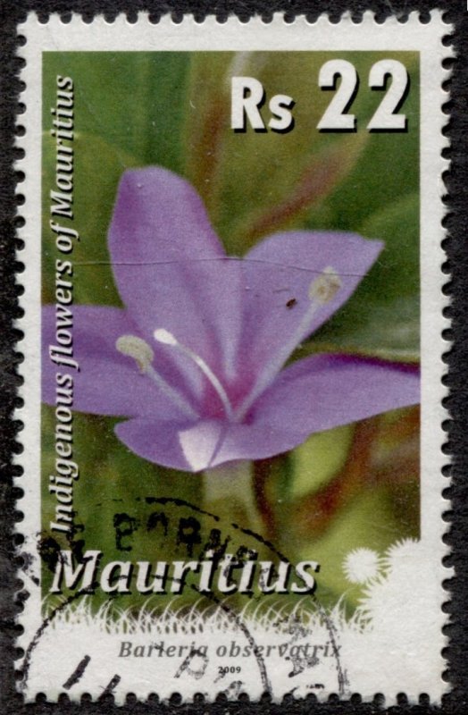 Mauritius #1066 Flowers Used CV$1.50