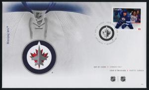 Canada 2675 on FDC NHL - Winnipeg Jets, Hockey, Sports