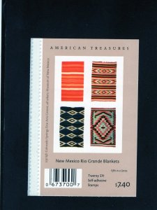 3926-3929 Rio Grande Blankets, MNH blk/4 (#P1111) w/label on back