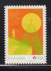 Canada 2008 used Scott #B16 (P) + 10c Path to recovery  - Mental Health