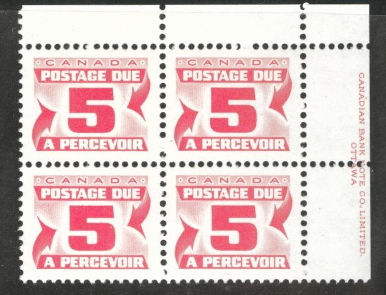 CANADA Scott J32  MNH** postage due  corner block 1977