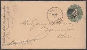 USA 1877 La Veta  Colorado Early Statehood Cover 101748