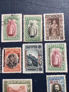 Bulgaria Stamps,1915, Sc#114-120,re-engraved,romania,