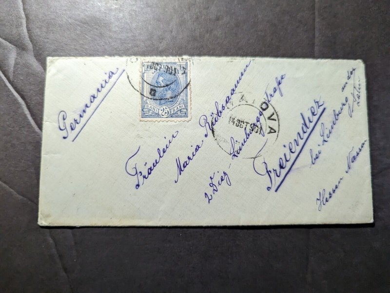 1901 Romania Cover to Freiendiez Germany