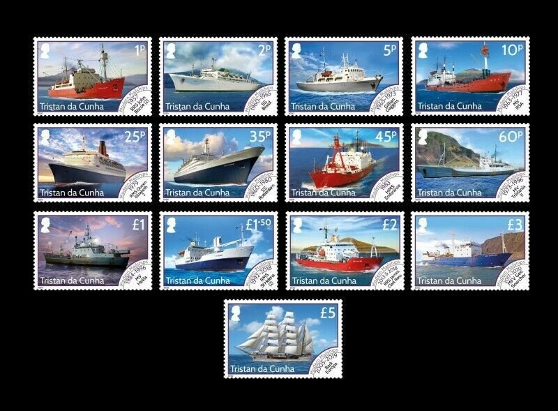 Stamps Ascension Island 2020-Tristan da Cunha-TDC MODERN MAILSHIPS DEFINITIVE -S