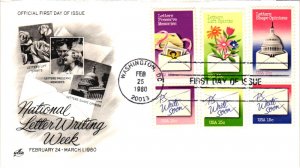 #1810a National Letter Writing Week – Artcraft Cachet