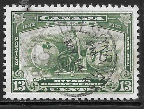 Canada 194: 13c Britannia, used, F-VF