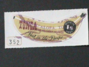 ​TONGA-SC# 429-LOVELY BEAUTIFUL BANANA SHAPE CUT STAMP CTO VF-HARD TO FIND