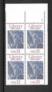 #2224 MNH Plate Block