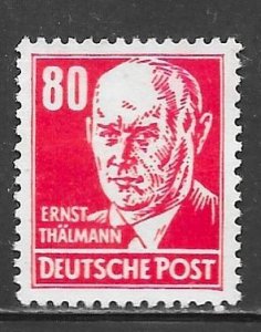 Germany DDR 135: 80pf Ernst Thalmann, unused, NG, F-VF