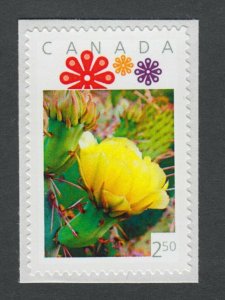 YELLOW CACTUS FLOWER = Picture Postage 2.50 MNH Canada 2014 [p11sn1]