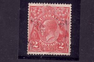 D2-Australia-Sc#28-used-2p red KGV-1922-
