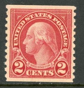 USA 1925 Fourth Bureau 2¢ Washington Perf 10 Type 2 Coil Scott 599A Mint G238