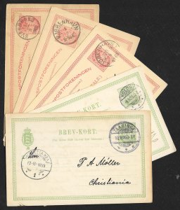 DENMARK (107) Early Old Postal Cards mostly postally used few Mint c1875-1950