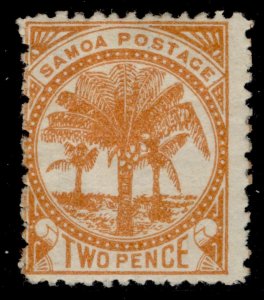 SAMOA QV SG23, 2d dull orange, M MINT. Cat £50.