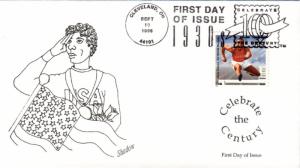 #3185j Jesse Owens Shadow FDC