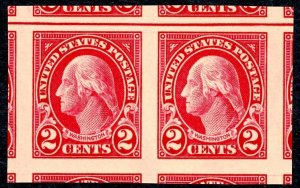 534 2c Washington Pair Mint Never Hinged OG XF GEM JUMBO CHOICE FRESH