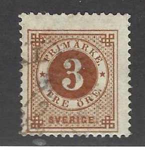 Sweden SC#41 Used F-VF hr SCV$21.00...Grab a Bargain!