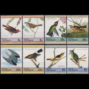 TUVALU-NIUTAO 1985 - Scott# 25a-8b Birds Set of 8 NH