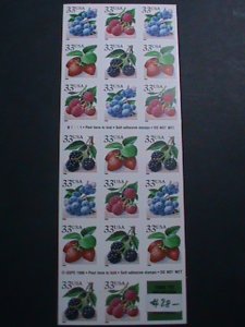 ​UNITED STATES-1999-SC#3297b-COLORFUL BEAUTIFUL LOVELY BERRIES MNH BOOKLET VF