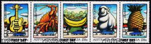 Australia. 2007 50c(Strip of 5). Fine Used