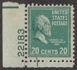 825,used plate # 22183