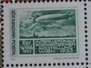 HUNGARY-1981 SC#2696  WIPA PHILATELIC SHOW-VIENNA-MNH-S/S-VERY FINE