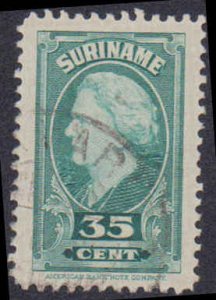Suriname #199, Incomplete Set, 1945, Used