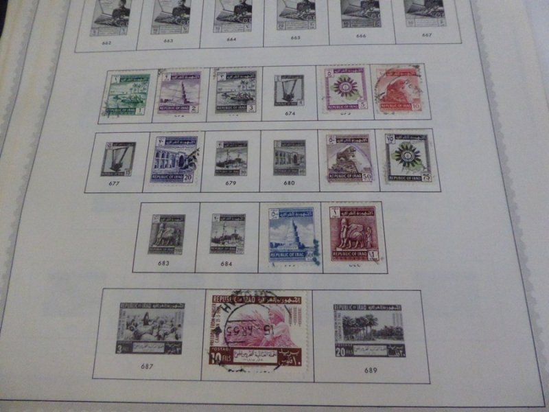 Iraq 1918-1976 Stamp Collection on Album Pages