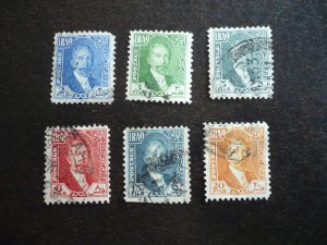 Stamps - Iraq - Scott# 44,45,47,48,50,51 - Used Part Set of 6 Stamps